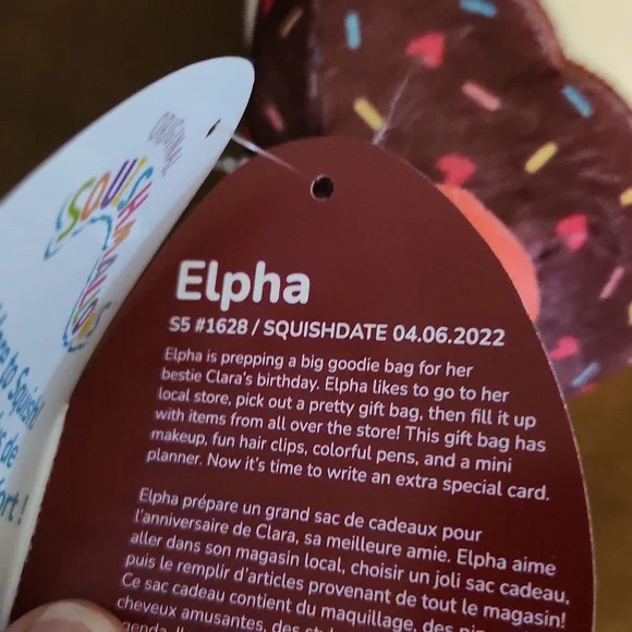 NWT 5” Elpha the Cupcake Squishmallow FTM Ltd Edition - Picture 7 of 7